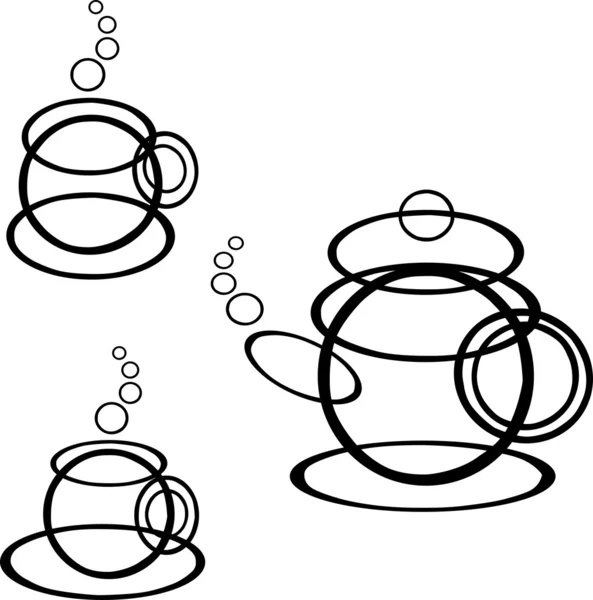 Set de thé — Image vectorielle