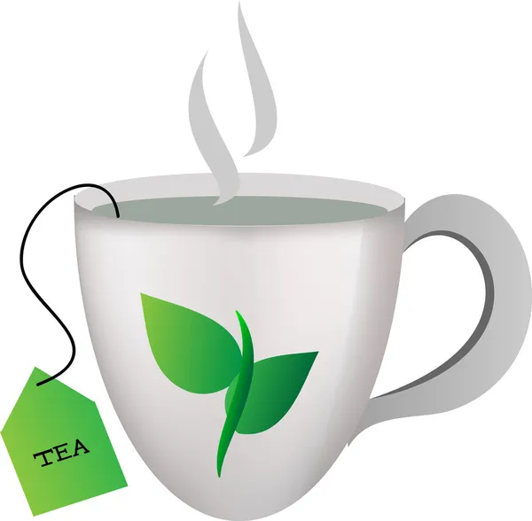 Taza de té caliente — Archivo Imágenes Vectoriales