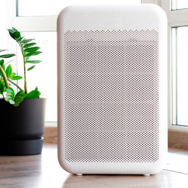 Evdeki toz ve PM2.5 HEPA ve virüsü filtre ve temizleme için, temiz hava ve sağlıklı yaşam için, Hava Kirliliği Konsepti