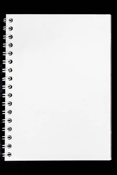 White Notepad Notes Lies Black Background Mockup — Fotografia de Stock