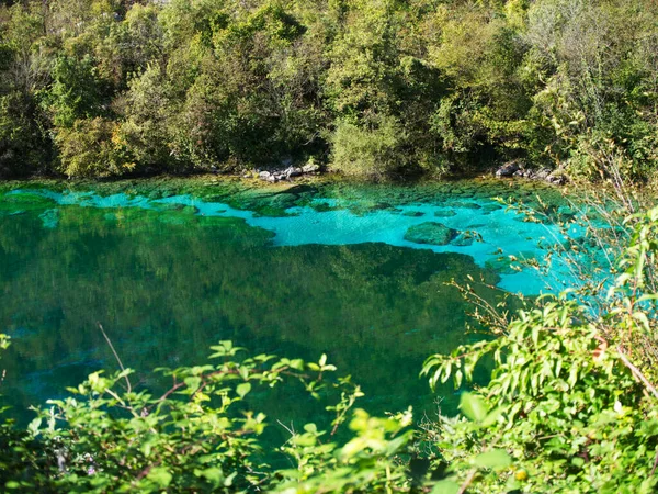 Crystal Clear Water Cornino Lake Forgaria Nel Friuli Udine Italy — Foto Stock