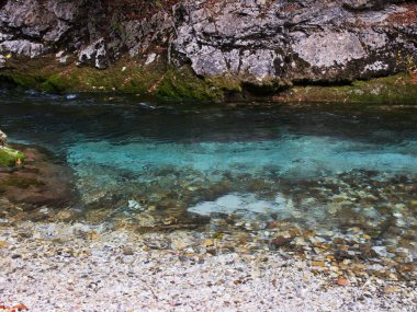 Orrido dello Slizza 'nın güzel doğası, İtalya' nın Friuli Venezia Giulia bölgesinin kuzeyindeki Tarvisio şehrine yakın.