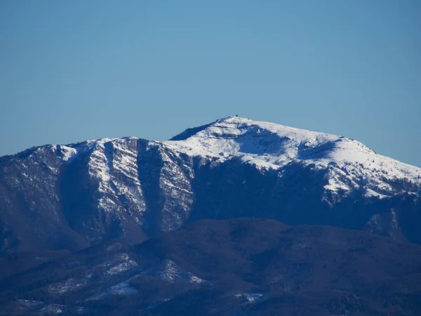 Senderismo Montaña Cuarnan Último Día Del Año Italia — Foto de Stock