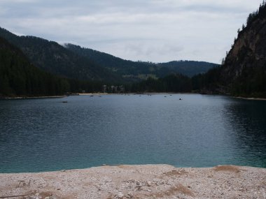 Braies lake is a wonderful place in Trentino Alto Adige, Italy