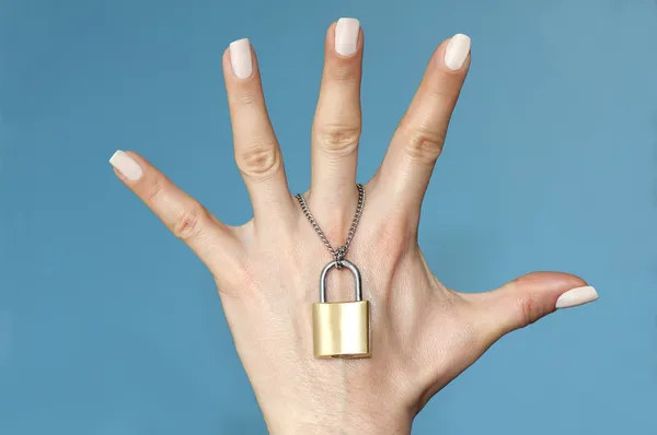 Locked hand — Stock Photo, Image