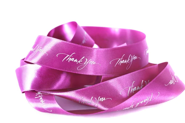Pink ribbon of gratitude — Stock Photo, Image