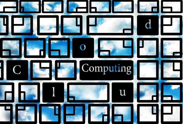 Concepto de computación en nube — Foto de Stock