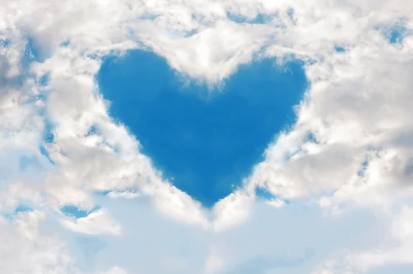 Cuore nel cielo Immagine Stock