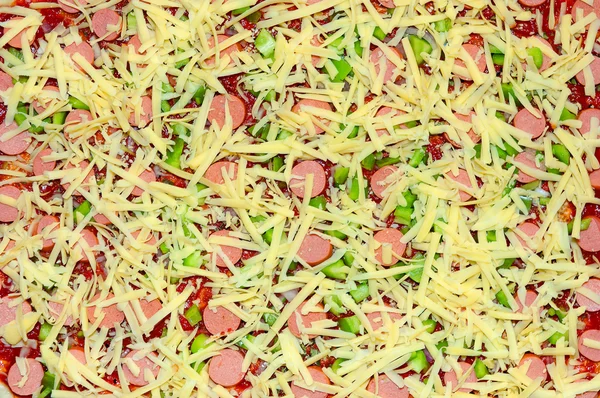 Ruwe pizza textuur — Stockfoto