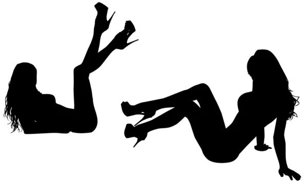 Seksi kadın silueti