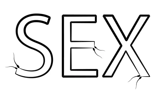 Sex tecken — Stock vektor