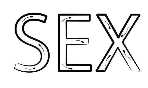 Sex tecken — Stock vektor