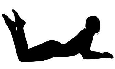 Seksi kadın silueti