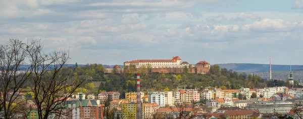 Spilberk Castle Photo Brno City View Czech Republic 布尔诺市全景照片 — 图库照片