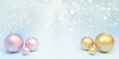 Mutlu Noeller ve mutlu yeni yıl afişleri. Noel arkaplanı. Üç boyutlu illüstrasyon. 3 Boyutlu Hazırlama.