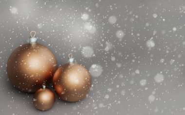 Mutlu Noeller ve mutlu yeni yıl afişleri. Noel arkaplanı. Üç boyutlu illüstrasyon. 3 Boyutlu Hazırlama.