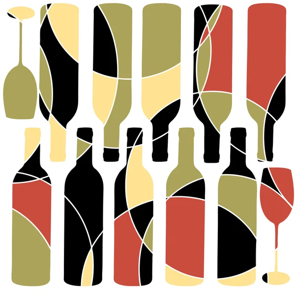 Abstracte retro stijl wijn achtergrond — Stockvector