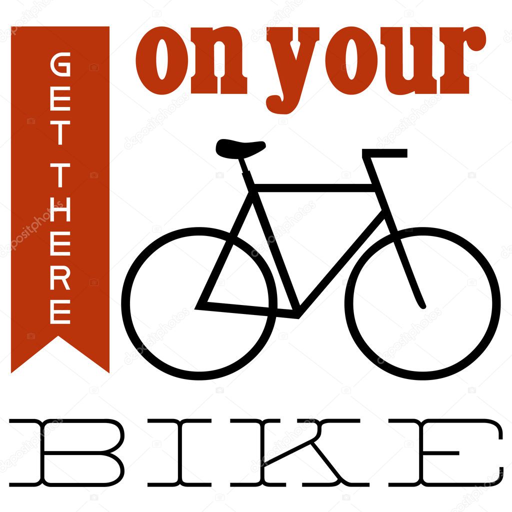 Bike themed poster graphic for keen cyclists