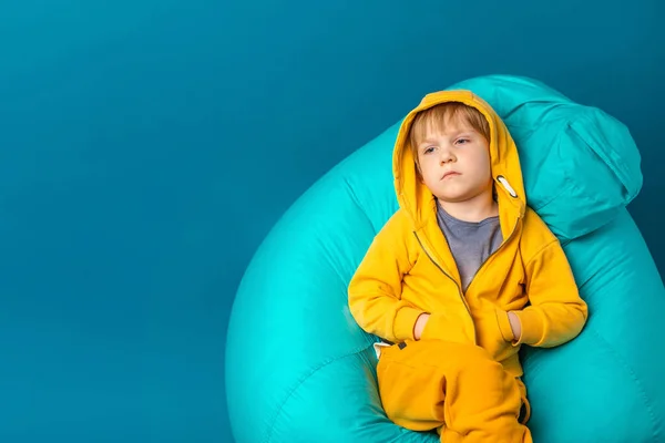 Concetto Salute Mentale Depressione Negli Scolari Nei Bambini Età Prescolare — Foto Stock