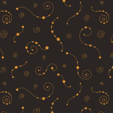 Egzotik, soyut, çiçekli, dikişsiz desen. Vektör illüstrasyonu