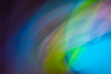 Küçük süslemeleri olan çok renkli soyut dalgalar. Bilim teması. Arkaplan