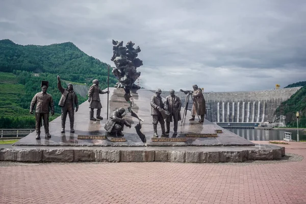 Cheryomushki Köyü Khakassia Rusya Temmuz 2019 Yenisei Fethedenlerin Anıtı Sayano — Stok fotoğraf