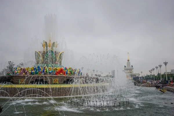 Москва Россия Сентября 2019 Года Фейерверк Парке Вднх — стоковое фото