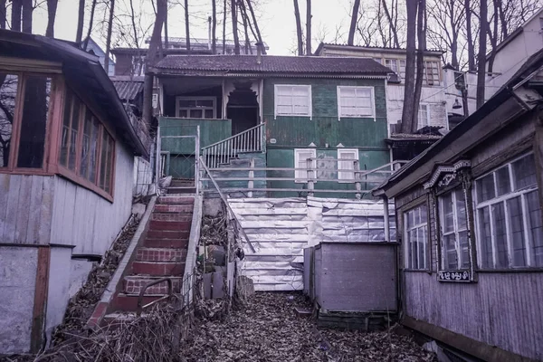 Voronej Russie Mars 2020 Ancienne Maison Abandonnée Dans Ville — Photo