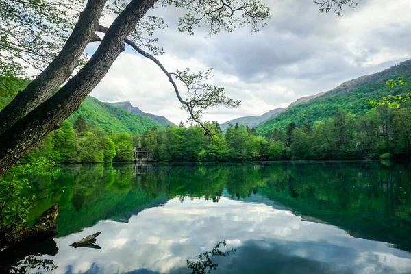 Mountain Lake Reflection Caucasus — Stock Photo, Image