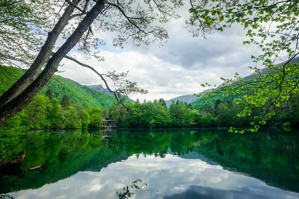 Mountain Lake Reflection Caucasus — Stock Photo, Image