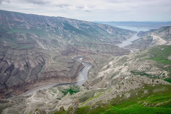 Dağıstan Cumhuriyeti Rusya Daki Sulak Kanyonu Nun Güzel Manzaraları — Stok fotoğraf