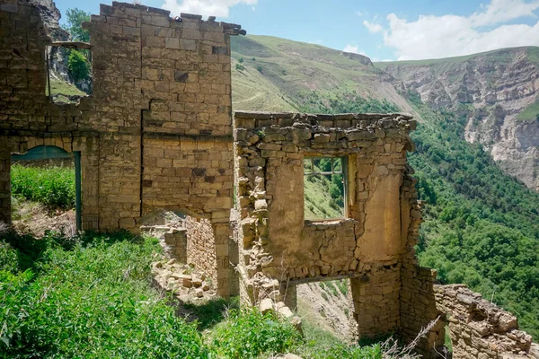 Ruines Ancien Village Gamsutl République Daghestan — Photo
