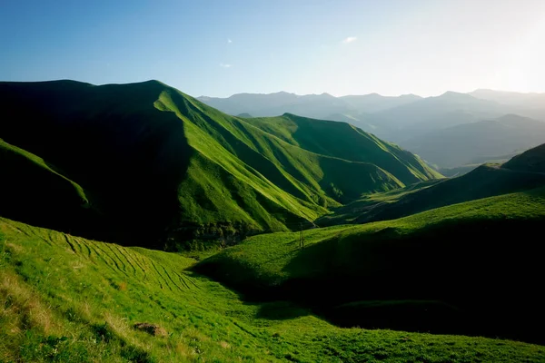 Hermoso Paisaje Montañas Valles República Daguestán Rusia — Foto de Stock