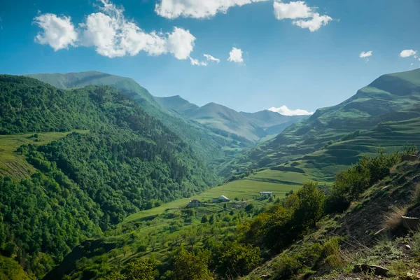 Hermoso Paisaje Montañas Valles República Daguestán Rusia — Foto de Stock