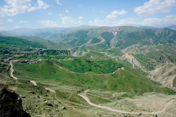 Dağıstan Chokh Köyündeki Dağların Güzel Manzarası — Stok fotoğraf