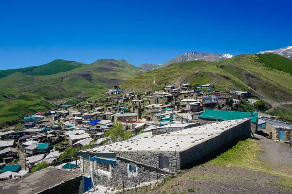 Vue Sur Village Richa Les Montagnes Daghestan — Photo