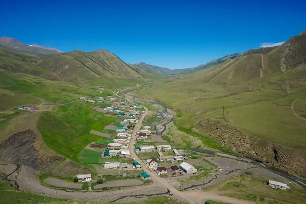 Vista Del Pueblo Richa Las Montañas Daguestán — Foto de Stock