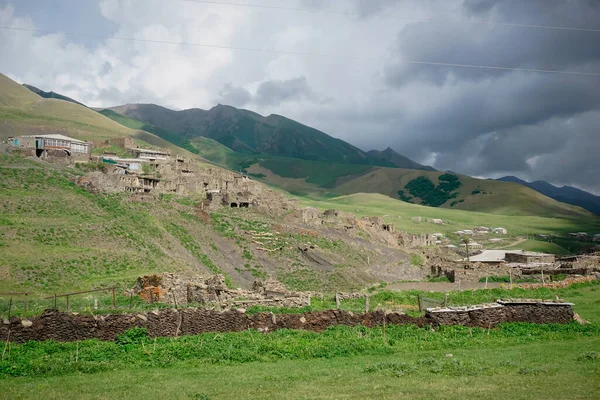 Architecture Paysage Ancien Village Chirag Daghestan — Photo