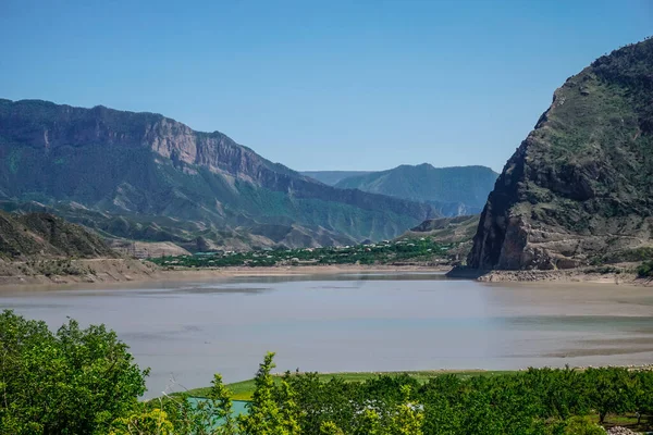 Réservoir Irganai Belles Montagnes Autour République Daghestan Russie — Photo