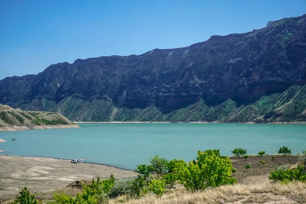 Zbiornik Wodny Irganai Piękne Góry Okolicach Dagestanu Rosja Zdjęcie Stockowe