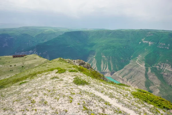 Rusya Nın Dağıstan Cumhuriyetindeki Sulak Kanyonunun Resimli Manzarası — Stok fotoğraf