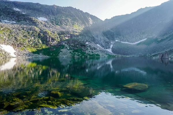 Belo Lago Montanha Reserva Natural Ergaki Sibéria Rússia — Fotografia de Stock