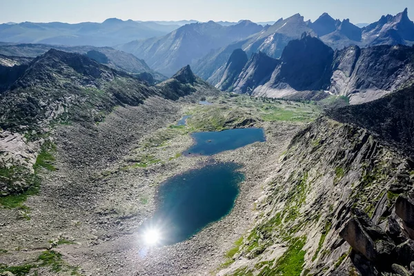 Ergaki Doğal Parkı, Sibirya 'da iki güzel dağ gölü.