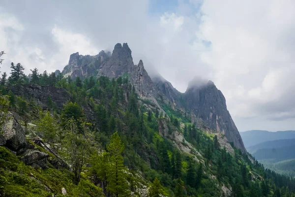 Rocks Fortress Ergaki Nature Reserve Sajan Gebirge Sibirien Russland — Stockfoto