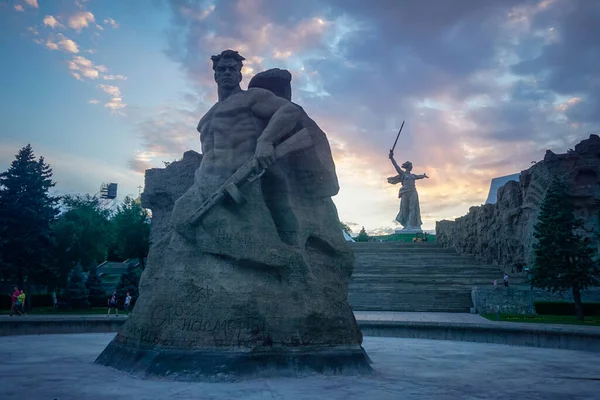 Volgograd Rusya Haziran 2020 Mamaev Kurgan Anavatanı — Stok fotoğraf