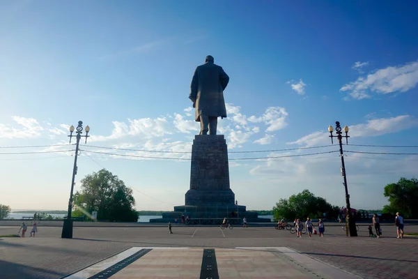 Volgograd Rusya Haziran 2020 Volgograd Daki Lenin Büyük Heykeli — Stok fotoğraf