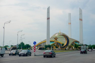 Argun, Çeçenistan, Rusya - 13 Haziran 2020: Annenin Kalbi Camii
