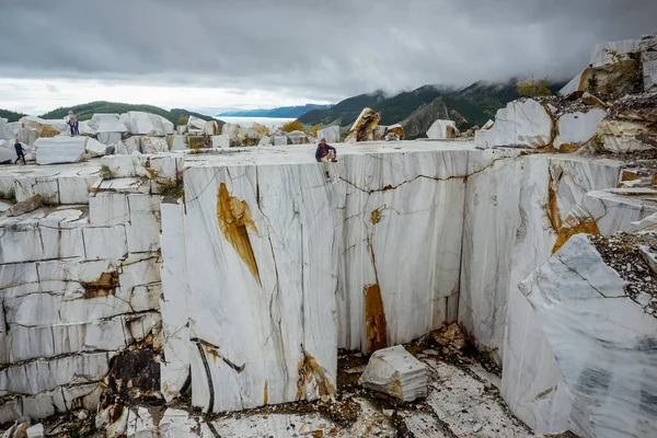 Guy Marble Quarry Irkutsk Oblast Siberia — 图库照片