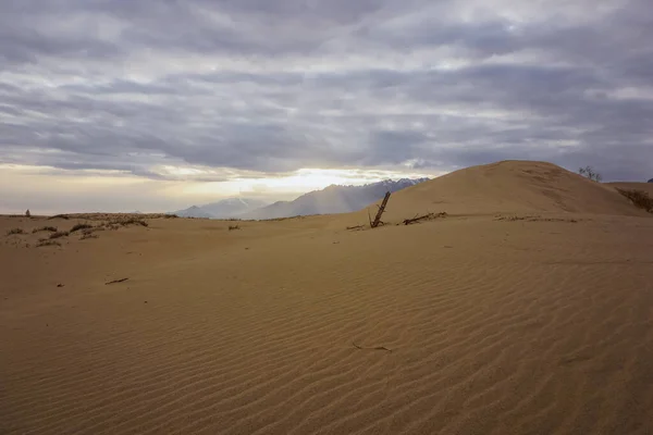 Beautiful Sunset Chara Desert Northernmost Desert World — Stock Photo, Image