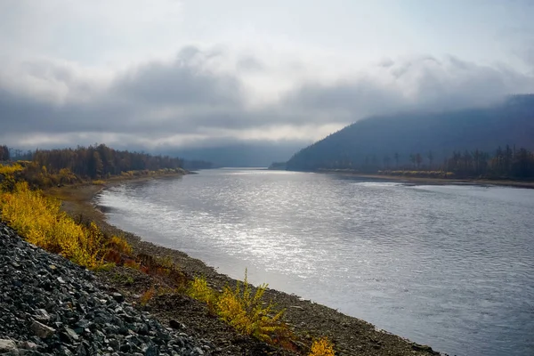 Rio Das Montanhas Parte Norte Território Trans Baikal — Fotografia de Stock